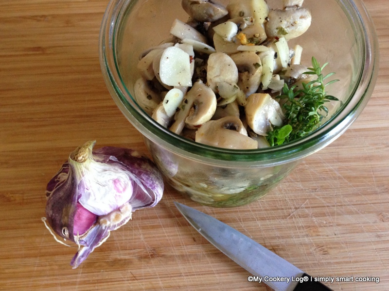 Eingelegte Champignons - My Cookery Log : My Cookery Log Eingelegte Champignons - My Cookery Log : My Cookery Log