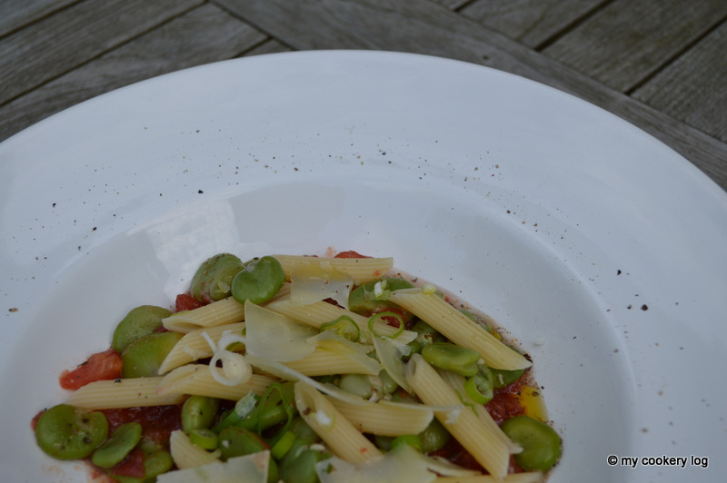 Pasta mit Saubohnen/Dicken Bohnen - My Cookery Log : My Cookery Log