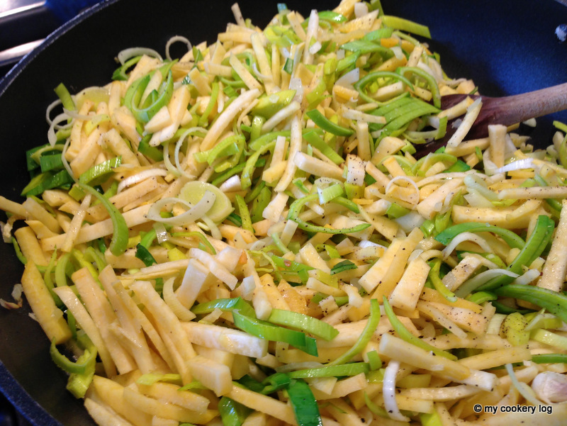 Steckrüben - Lauch Lasagne - My Cookery Log : My Cookery Log