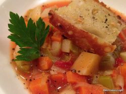 Tomaten-Lauch Gemüsesuppe