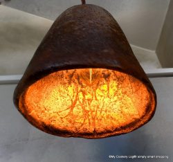 Lampe aus Kaffeesatz ökoRausch-Festival