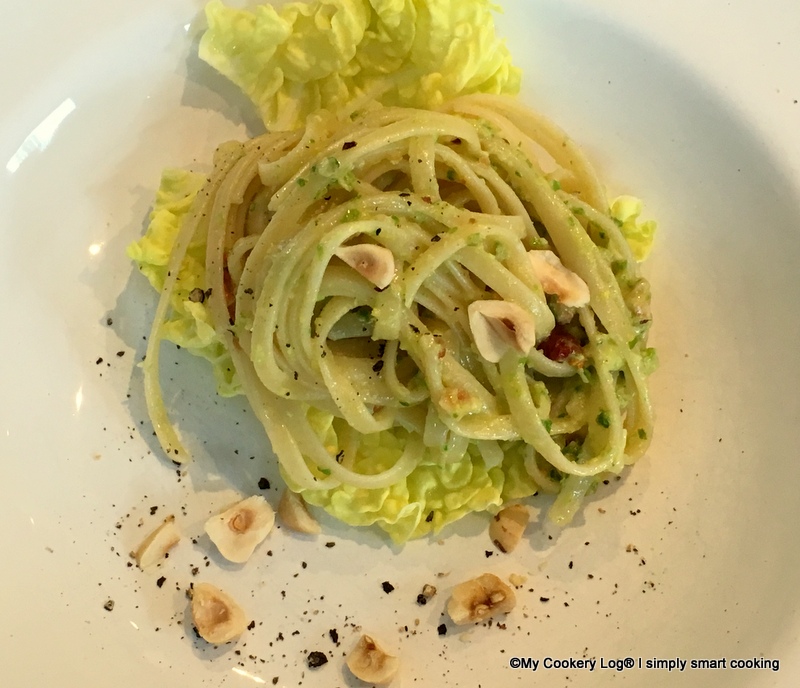 Taglierini mit Maiwirsing Pesto - My Cookery Log : My Cookery Log