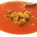 Tomaten-Suppe mit Bröslschmarrn